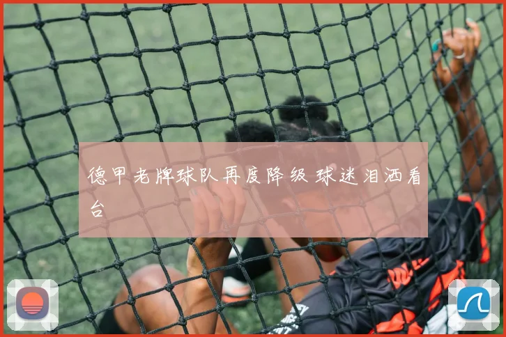 德甲老牌球队再度降级 球迷泪洒看台